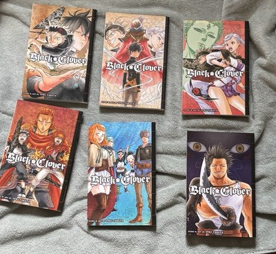 Black Clover Manga Vol 1-6 Lot Trade Paperback VIZ Media Yuki Tabata