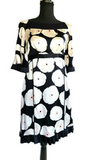 Erica Davies 100% silk, fully-lined, short-sleeve, shift dress - Size 4