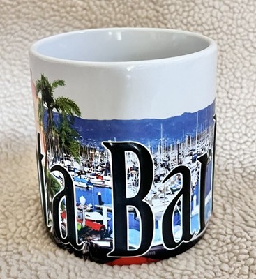 Santa Barbara California Coffee Ceramic Coffee Mug Cup Americaware EUC