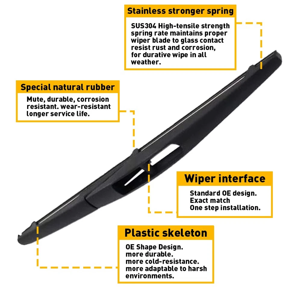 Rear Wiper Arm Blade For 2007-2011 Honda CR-V CRV INFINITI SUBARU OE QUALITY Foto 3 de 4