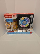 Fisher-Price Rockin Record Player Musical Toy W/Turntable 5 Albums Sealed