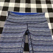 Lululemon Athletic Yoga Blue Purple Gray Leggings Pants Size 4 Stretch