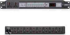 10-Outlet Power Sequencer Conditioner, 3000W Rack Power Conditioner with Indepen