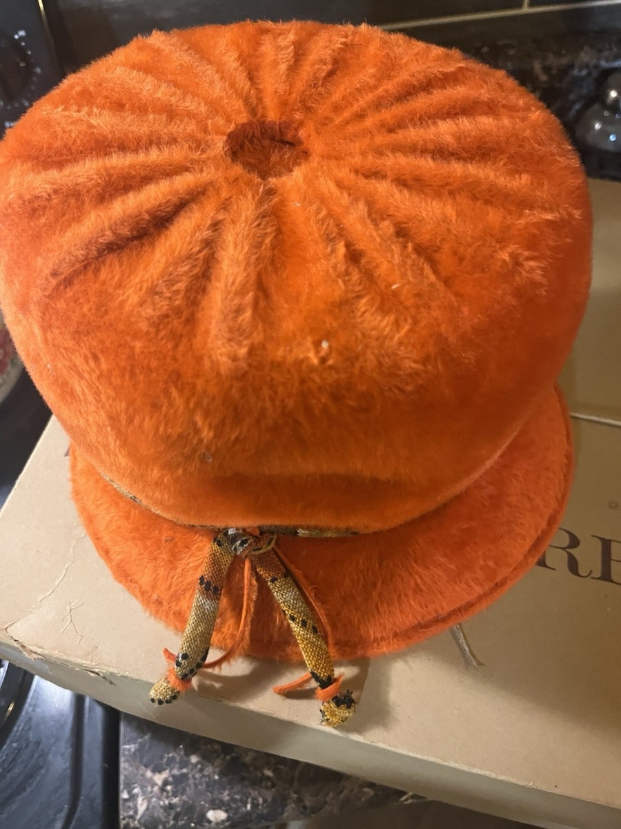 Vintage Doris Orange Hat View 2