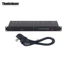 DMX512 8CH DMX Distributor Amp Splitter Standard for Stage Lights PAR Beams