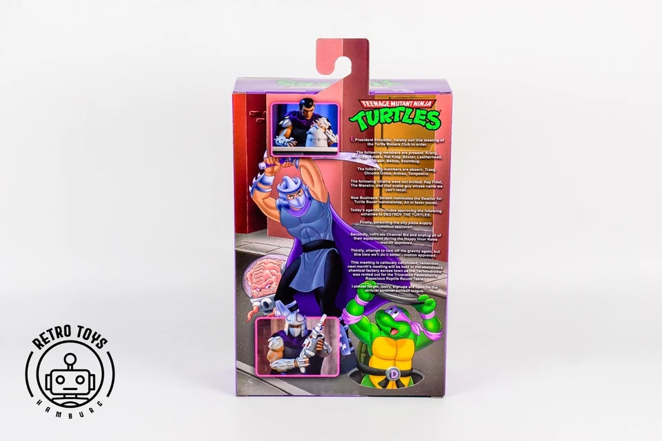 NECA Cartoon SHREDDER PIZZA CLUB Turtles Teenage Mutant Ninja Turtle TMNT Hero - Image 4 of 4