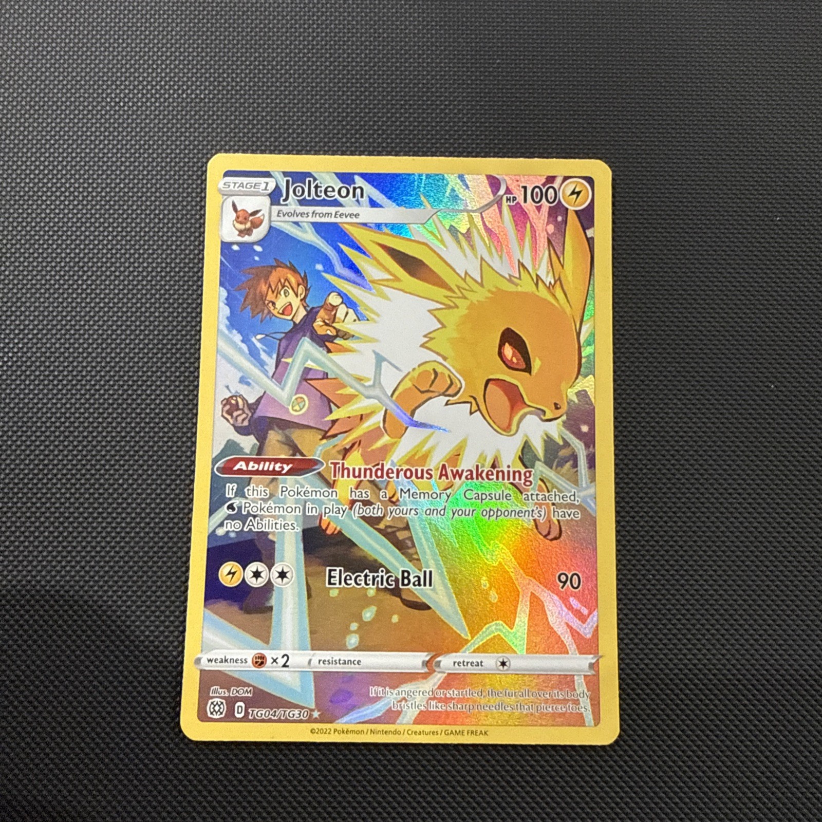 Jolteon TG04/TG30 Swsh09: Brilliant Stars Trainer Gallery Holo