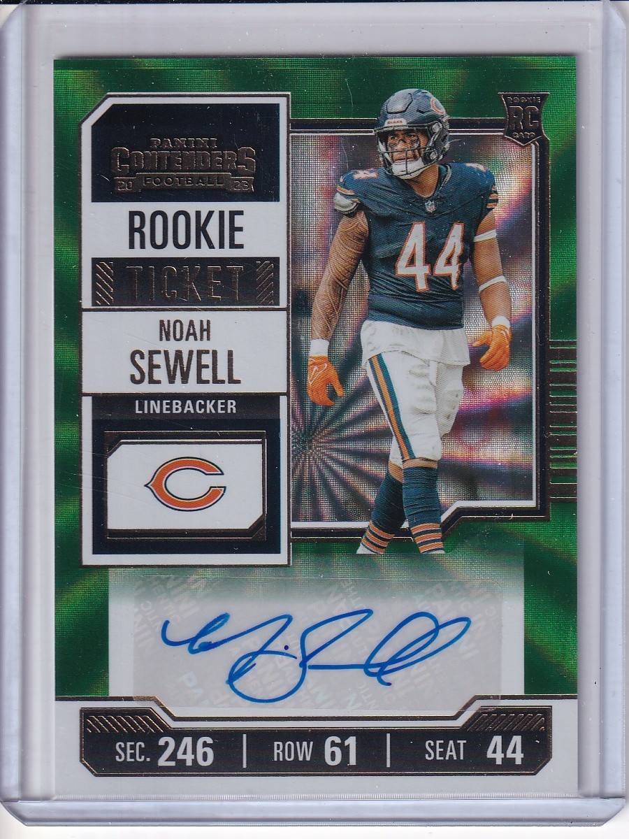 Noah Sewell Panini Contenders #162 Opening Kickoff Ticket