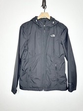 THE NORTH FACE Windbreaker Women s Size M - Black, Full Zip With Hood DRYVENT