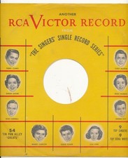 78 RPM Company logo sleeves-POST-WAR-RCA VICTOR-9 singers