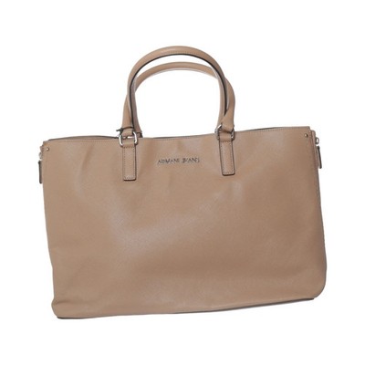 Armani Jeans, Handtasche, Damen, Polyester/Polyurethan, Beige, 36, 14 #eAE