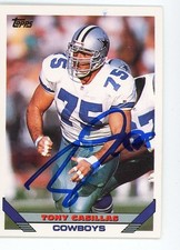 Tony Casillas-Signed 1993 Topps #276 Trading Card (Cowboys)