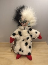 The Disney Store 101 Dalmatians Cruella de Vil Mini Bean Bag-Beanie New Mar2426