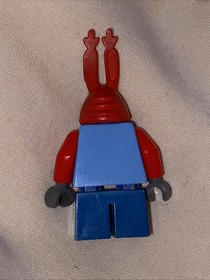 LEGO Mr. Krabs Minifigure Spongebob Squarepants bob005 3825 CMF Lot Rare Retired