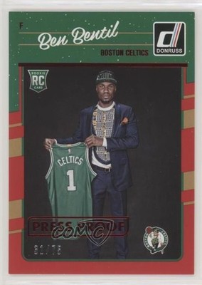 2016 Panini Donruss Rookies Press Proof Red 31/75 Ben Bentil #190 Rookie RC 0c2