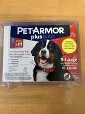 Pet Armor Plus Flea and Tick Treatment for X-Large Dogs Pack of 3 Applications