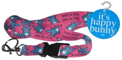 CD Visionary Happy Bunny Boys Lie Lanyard Mit Lizenz, Multicolor