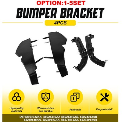 Front Bumper Support Bracket Set Left and Right For Dodge Challenger 2015-2022