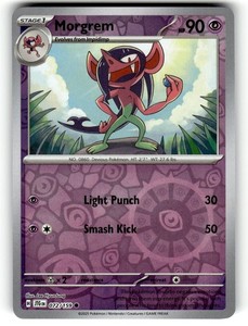 Pokemon SV09 Journey Together Card Morgrem 072/159 Reverse Foil