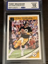 Panini 2018 Donruss Terry Bradshaw #241 Gem Mint 10 CCG Pittsburgh Steelers