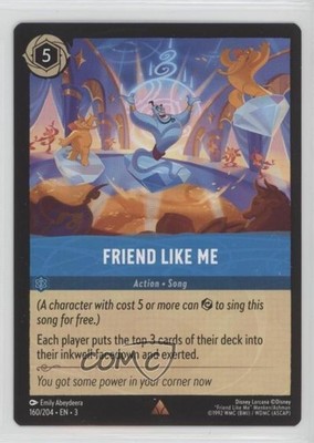 2023 Disney Lorcana - Into The Inklands 3 Friend Like Me #160