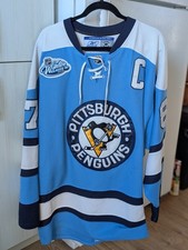 Reebok Authentic Sidney Crosby Pittsburgh Penguins 2008 Jersey Blue Alternate 50