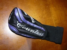 PowerBilt Countess #5 Hybrid Head Cover - Black/Purple 9.5/10 condition