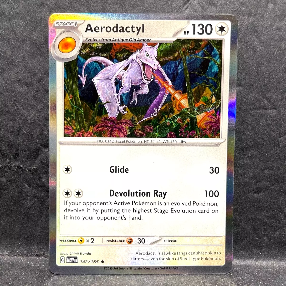 Aerodactyl - Reverse Holo - 142/165 - Scarlet & Violet 151