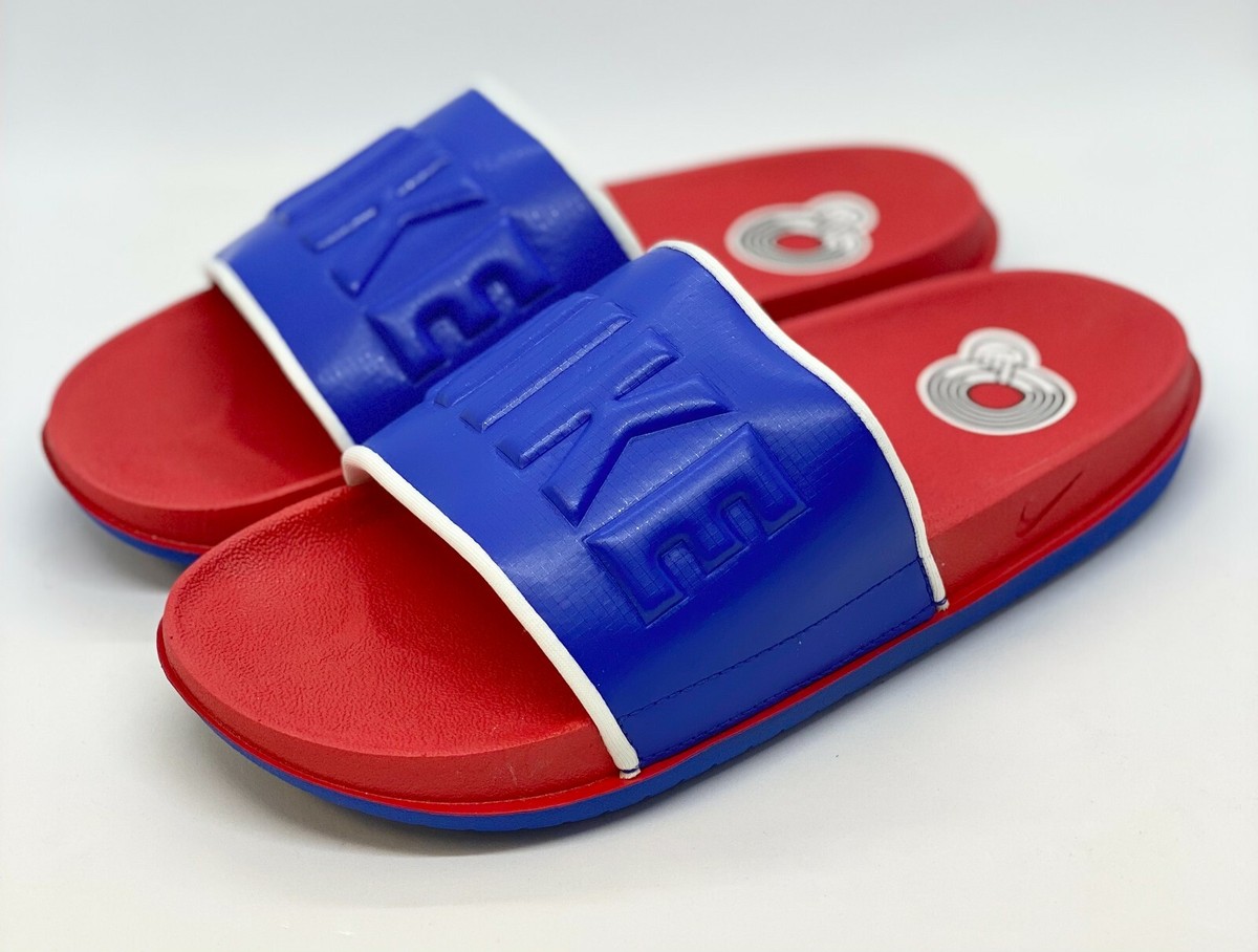 Nike Mens Offcourt Slides - *Size 10* - [BQ4639-601] Buy Nike Offcourt Silde Red Blue BQ4639-601 Mens Slippers  main image 3