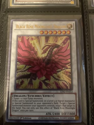 Yugioh Black Rose Moonlight Dragon LDS2-EN112 Ultra Rare 1st Ed (GOLD) NM
