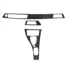 Carbon Fiber Dash & Gear Shift Panel Cover Trim Set Fits BMW E92 M3 2007-2013