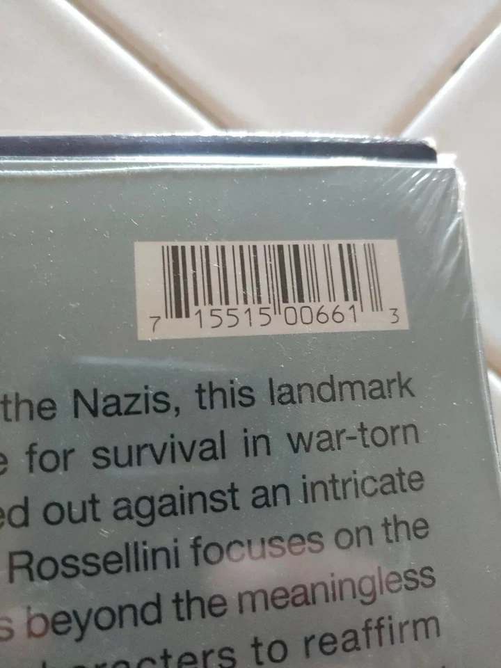 Rome Open City  The Criterion Collection  Laserdisc  Factory Sealed - Image 3 of 3