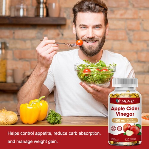 Pure APPLE CIDER VINEGAR ACV 360 Capsules PURE WEIGHT LOSS FAT BURNER Diet Pills - Picture 7 of 12