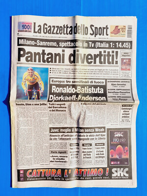 Gazzetta Dello Sport 17 Mai 1997 – Zola Bugno Pantani Juventus Klinsmann