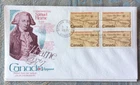 SAMUEL HEARNE EXPLORER STAMP BLOCK 1971 CANADA KINGSWOOD cachet FDC UNADDR