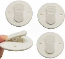 4/8pcs Shower Curtain Clips Windproof Splash Guard Self Adhesive Curtain Clip