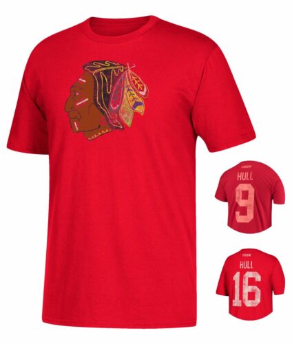 Chicago Blackhawks NHL Bobby Hull CCM Retired T-Shirt - Afbeelding 1 van 8