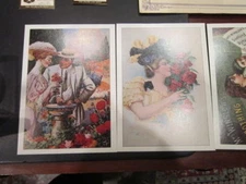 Four Lithographs Bella C Landauer Collection 5" x 7" prints 19th Century Posters