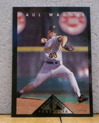 BASEBALL CARD FLEER MAJOR LEAGUE PROSPECTS PAUL WAGNER PITTSBURGH PIRATES