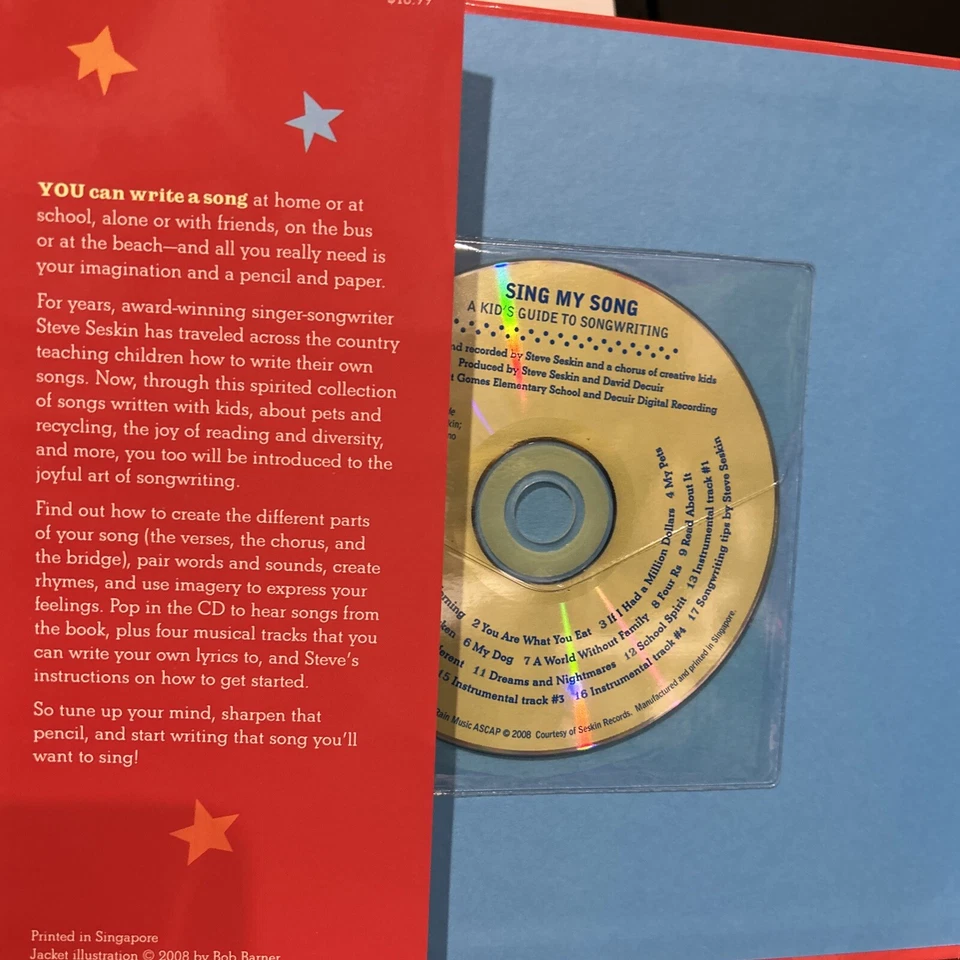 Sing My Song: A Kid's Guide to Songwriting by Steven Seskin (Hardcover, 2008) - Image 2 of 4