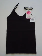 Playground Pals Girls' Wear-2-Ways Seamless Camisole Black Size Small