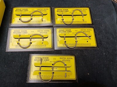 Lot of 5 Superior Nichrome Replacement Element Heater Element 115 Volts 600W