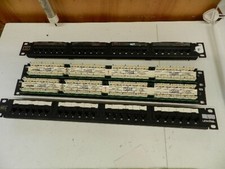 LOT OF 4 Leviton Cat 5e Flat Patch Panel 24-Port GigaMax 5e 1RU 256-5G596-U24