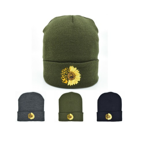 Sunflower Butterfly Embroidered Winter 