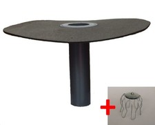 Flat Roof Drain Dn 70+ Leaf Trap, Bitumen-Flansch Round, Dachgully, Run A, Dn 75