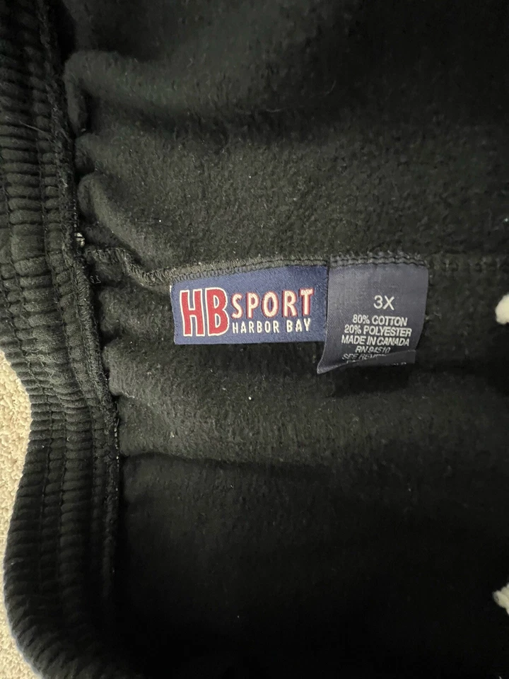 Pantalones Jogger Harbor Bay Para Hombre Cintura Elástica 3XL Negro Cordón Foto 3 de 4