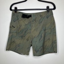 PRANA Men's Rock Shock Boardshort Camo Green 30 6" Inseam