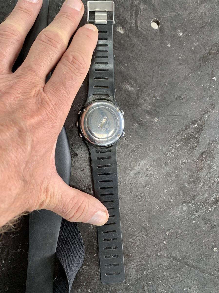 Suunto T4c Black Volcano Sport Watch New Battery Plus Chest