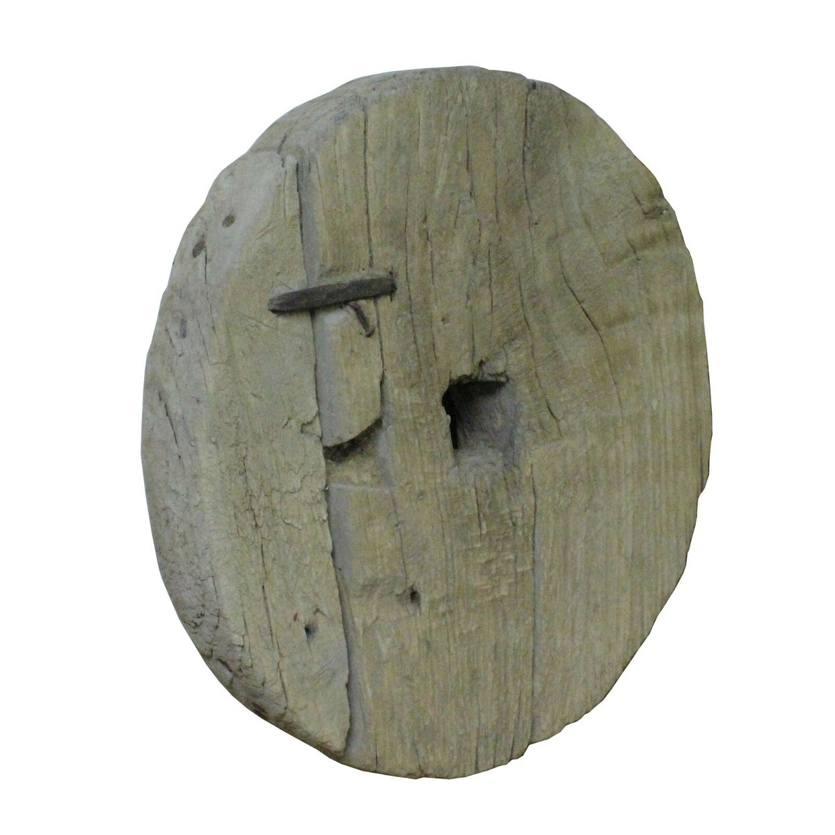 Rustic Raw Wood Round Thick Plank Display Board ws756S Rustic Raw Wood Round Thick Plank Display Board ws756S