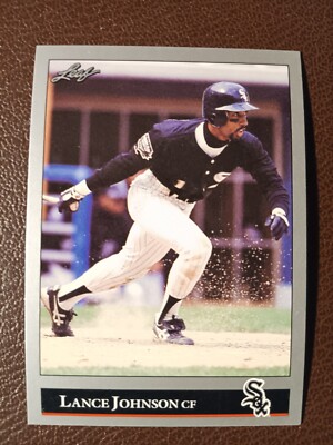 LANCE JOHNSON CHICAGO WHITE SOX 1992 LEAF BASEBALL CARD #237